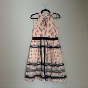 Anthropologie Maeve Archival Star Turn polka dot dress